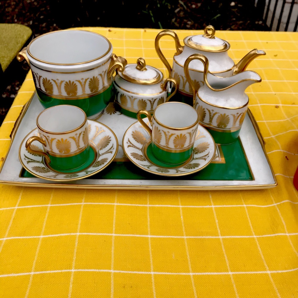 Richard Ginori Ceramic Coffee Service, Attributed To Gio Ponti / 1960s